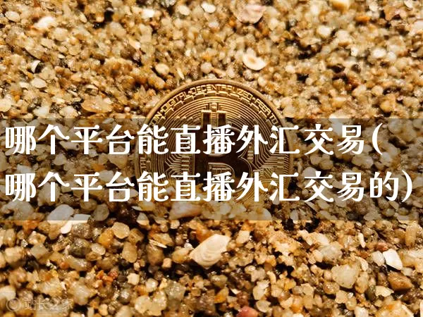 哪个平台能直播外汇交易(哪个平台能直播外汇交易的)_https://www.huakunhengjia.com_股票资讯_第1张
