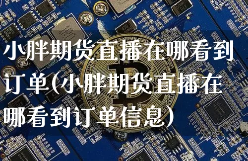 小胖期货直播在哪看到订单(小胖期货直播在哪看到订单信息)_https://www.huakunhengjia.com_股票资讯_第1张
