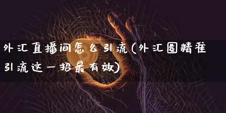 外汇直播间怎么引流(外汇圈精准引流这一招最有效)_https://www.huakunhengjia.com_期货资讯_第1张