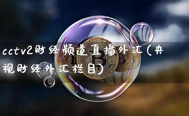 cctv2财经频道直播外汇(央视财经外汇栏目)_https://www.huakunhengjia.com_期货资讯_第1张